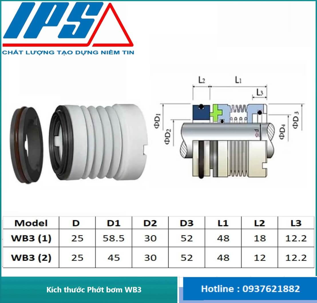 Phớt bơm WB3-2(2)